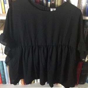 Feminine empire style  dropped sleeve top